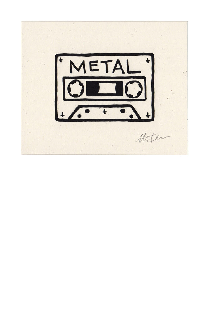 Cassette Metal Print