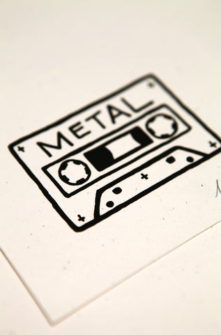 Cassette Metal Print